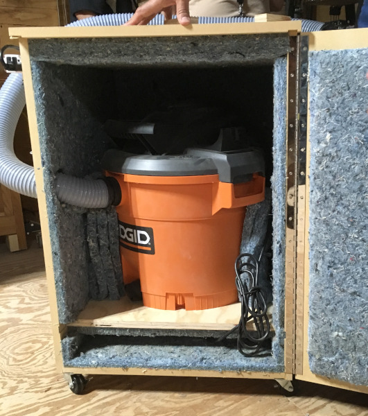 Soundproof Cabinet for a Vacuum Cleaner